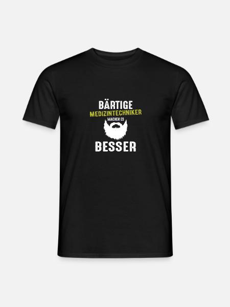 Bärtige Medizintechniker machen es besser Geschenk - Männer T-Shirt - Schwarz