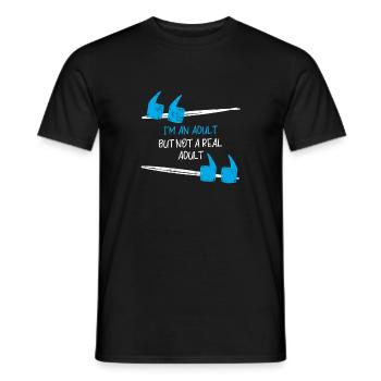 Adult - Sarcasm - LOL - Gift - Funny - Men's T-Shirt - black - Front - AI Model Male 178 light (178cm)