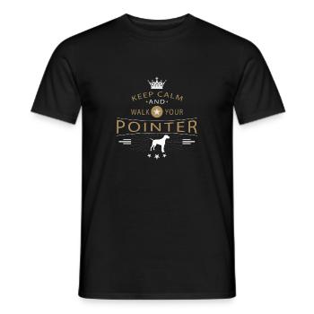 English Pointer Shirt - Männer T-Shirt - Schwarz - Vorne - AI Model Male 178 light (178cm)