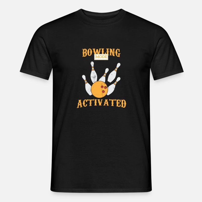 Bowling - Bowling - Cone - Strike - Gift - Men's T-Shirt - black
