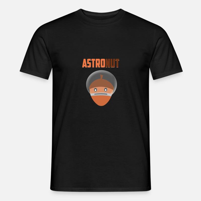 ASTRONUT - Männer T-Shirt - Schwarz