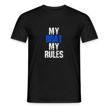 Le capitaine, marin, capitaine, bateau cadeau - T-shirt homme - noir - Devant - AI Model Male 178 light (178cm)