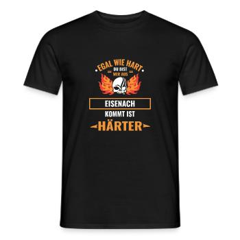 EISENACH - Egal wie hart du bist EISENACH ist HÄRT - Männer T-Shirt - Schwarz - Vorne - AI Model Male 178 light (178cm)