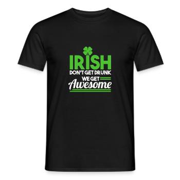 Irish People - Gift Shirt - Men's T-Shirt - black - Front - AI Model Male 178 light (178cm)