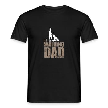 The walking dad / father / gift - Men's T-Shirt - black - Front - AI Model Male 178 light (178cm)