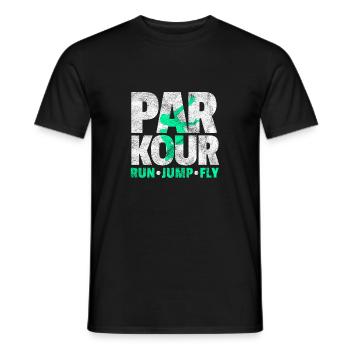 Parkour Geschenk Le Parcour Freerunning - Männer T-Shirt - Schwarz - Vorne - AI Model Male 178 light (178cm)