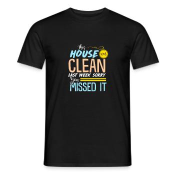 Clean House - Gift - Shirt - Men's T-Shirt - black - Front - AI Model Male 178 light (178cm)