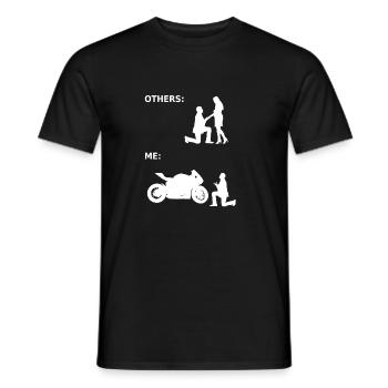 Moto - Présent - motocyclistes - Moto - T-shirt homme - noir - Devant - AI Model Male 178 light (178cm)