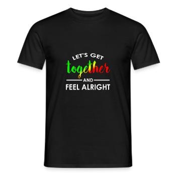Reggae Musik Chillen Geschenk Reggaeton - Männer T-Shirt - Schwarz - Vorne - AI Model Male 178 light (178cm)