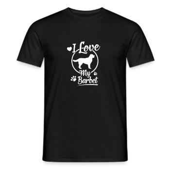 Propriétaire de chien Barbet Cool Chien Lover cadeau - T-shirt homme - noir - Devant - AI Model Male 178 light (178cm)