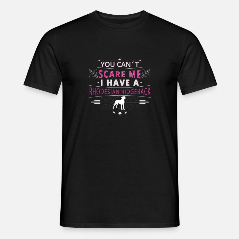 Rhodesian Ridgeback scare - Männer T-Shirt - Schwarz