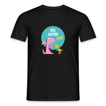 Große Schwester Geschwister Bruder 2018 T-Shirt - Männer T-Shirt - Schwarz - Vorne - AI Model Male 178 light (178cm)