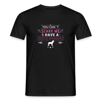 Romagne Chien d'eau peur Lagotto - T-shirt homme - noir - Devant - AI Model Male 178 light (178cm)