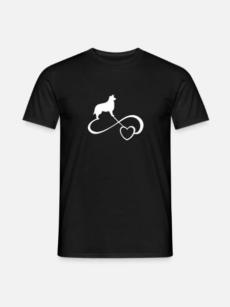 Border-Collie-Hundeinhaber-Herdenhund-Geschenk-Idee - Männer T-Shirt - Schwarz