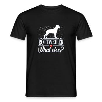 Rottweiler what else? - Männer T-Shirt - Schwarz - Vorne - AI Model Male 178 light (178cm)