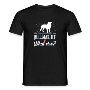 Bullmastiff what else? - Männer T-Shirt - Schwarz - Vorne - AI Model Male 178 light (178cm)