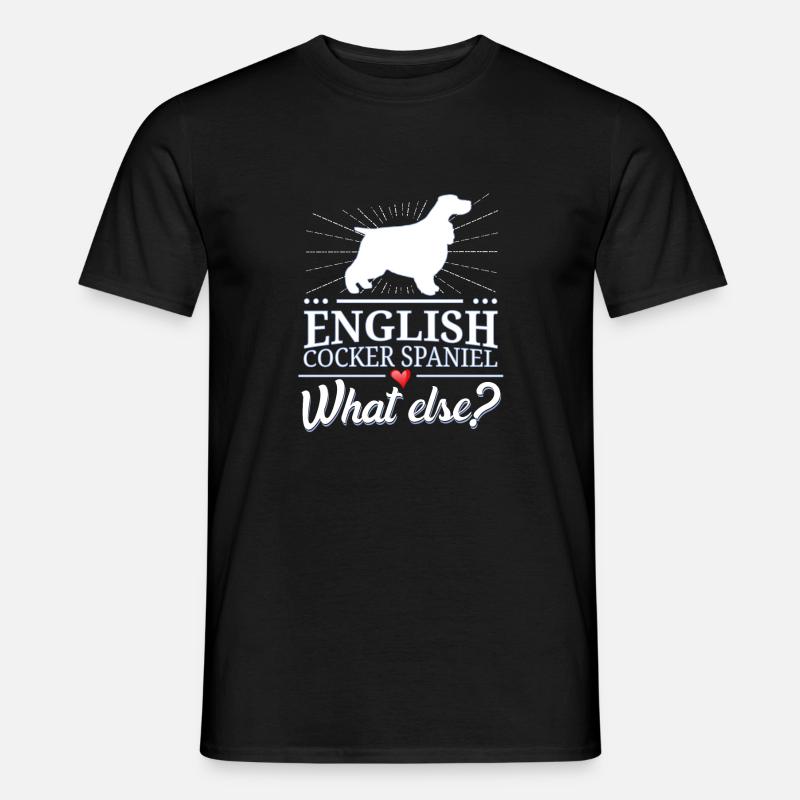 English Cocker Spaniel what else? - Men's T-Shirt - black