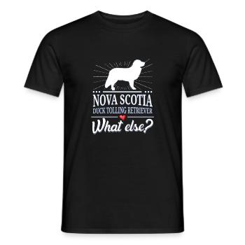 Nouvelle-Écosse bichon frisé quoi d'autre? - T-shirt homme - noir - Devant - AI Model Male 178 light (178cm)