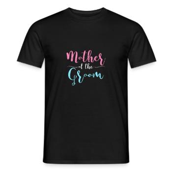 Mother of the groom wedding bachelorette mum - Men's T-Shirt - black - Front - AI Model Male 178 light (178cm)