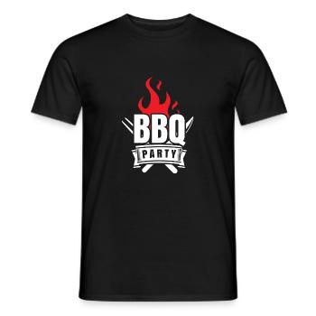Chemise BBQ Chemise Barbecue Barbecue Griller - T-shirt homme - noir - Devant - AI Model Male 178 light (178cm)