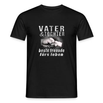 vater tochter beste freunde furs leben Vatertag, - Männer T-Shirt - Schwarz - Vorne - AI Model Male 178 light (178cm)