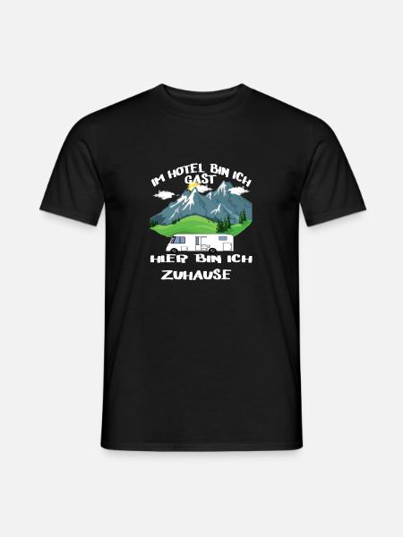 I am a guest in the hotel, I am at home here - Men's T-Shirt - black