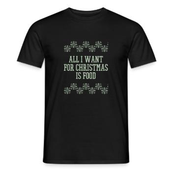 Pull cadeau de Noël laid de Noël - T-shirt homme - noir - Devant - AI Model Male 178 light (178cm)