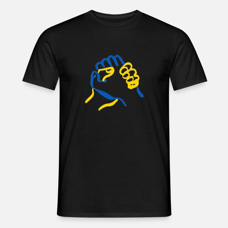 Peace Ukraine - Männer T-Shirt - Schwarz