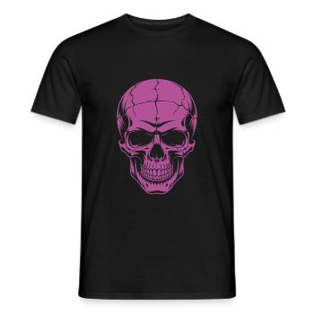 Grosser grinsender Skull - Männer T-Shirt - Schwarz - Vorne - AI Model Male 178 light (178cm)