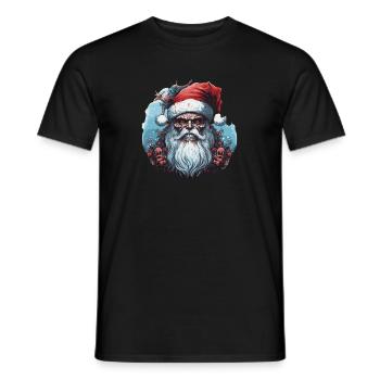 Santa Kraus 3 - Men's T-Shirt - black - Front - AI Model Male 178 light (178cm)