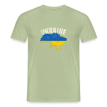 Ukraine - Men's T-Shirt - sage - Front - AI Model Male 178 light (178cm)
