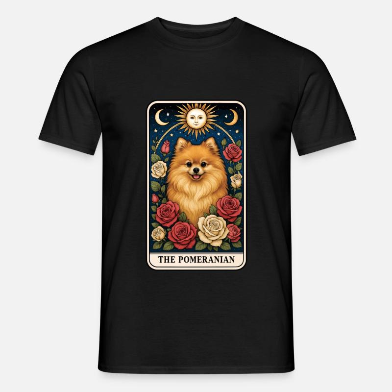 Zwergspitz - Männer T-Shirt - Schwarz