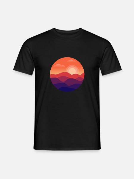 Sunset - Men's T-Shirt - black