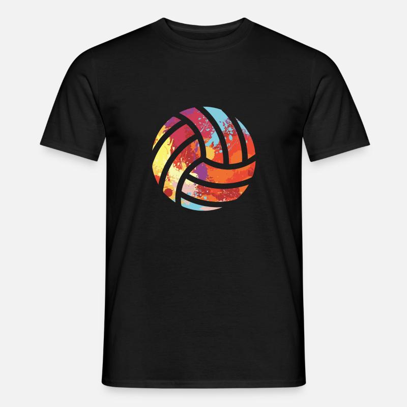 Beachvolleyball - Männer T-Shirt - Schwarz