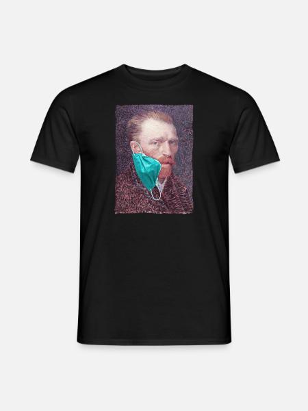 Vincent Van Gogh Meme - Männer T-Shirt - Schwarz