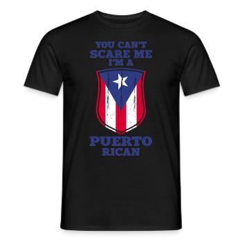Puerto Rico Flagge | Puerto Ricaner Geschenkideen - Männer T-Shirt - Schwarz - Vorne - AI Model Male 178 light (178cm)