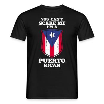 Puerto Rico | Puerto Ricaner Flagge Geschenkideen - Männer T-Shirt - Schwarz - Vorne - AI Model Male 178 light (178cm)