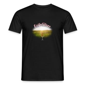 Lustiges Exilpfälzer Pälzer Pfälzer Pfalz Mundart - Männer T-Shirt - Schwarz - Vorne - AI Model Male 178 light (178cm)
