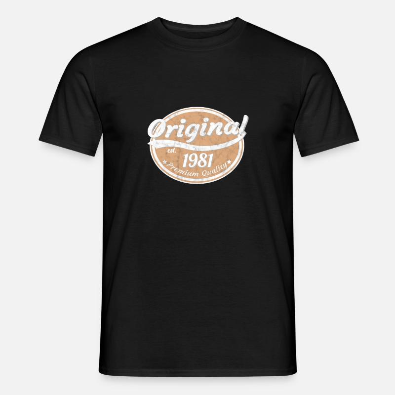 1981 - Männer T-Shirt - Schwarz