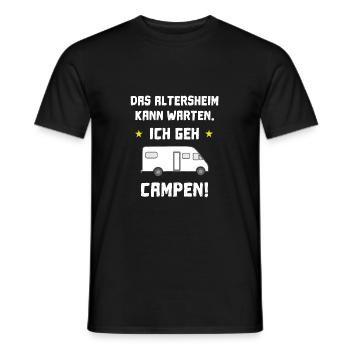 la maison de retraite peut attendre - T-shirt homme - noir - Devant - AI Model Male 178 light (178cm)