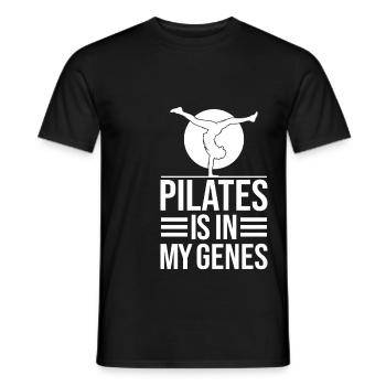 Amateurs de Pilates Le Pilates est dans mes gènes Le Pilates - T-shirt homme - noir - Devant - AI Model Male 178 light (178cm)