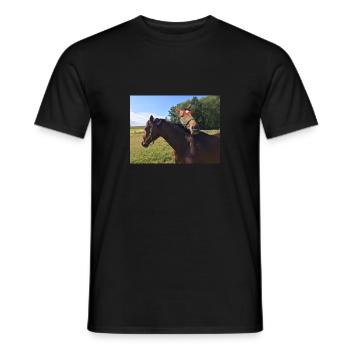 Chevaux - T-shirt homme - noir - Devant - AI Model Male 178 light (178cm)