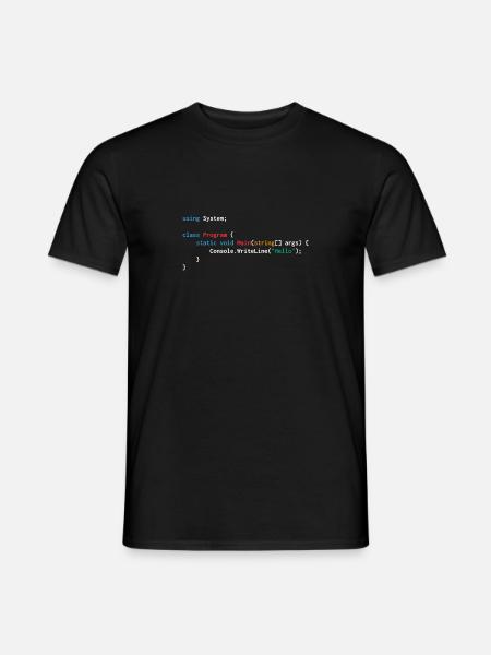 Developer c web humor funny - Men's T-Shirt - black