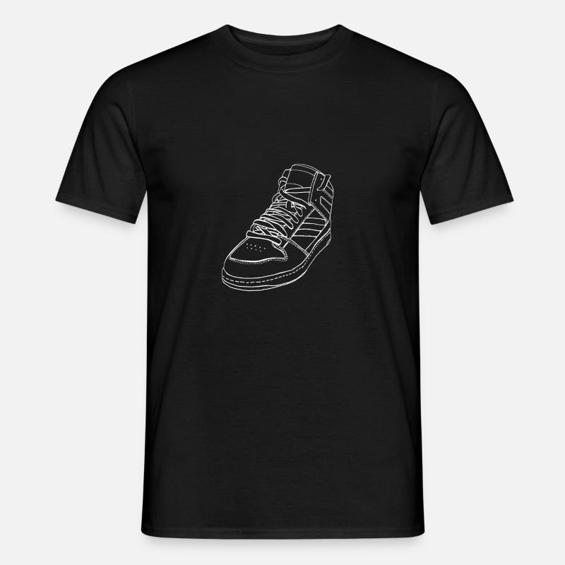Sneaker - Männer T-Shirt - Schwarz