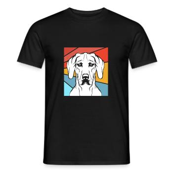 Rhodésian Ridgeback - T-shirt homme - noir - Devant - AI Model Male 178 light (178cm)