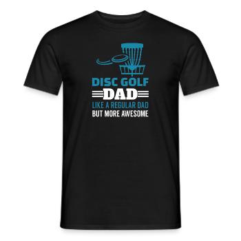 Chemise de papa de disque de golf - T-shirt homme - noir - Devant - AI Model Male 178 light (178cm)