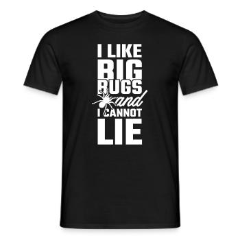 I like Big Bugs and I cannot Lie Vogelspinne - Männer T-Shirt - Schwarz - Vorne - AI Model Male 178 light (178cm)