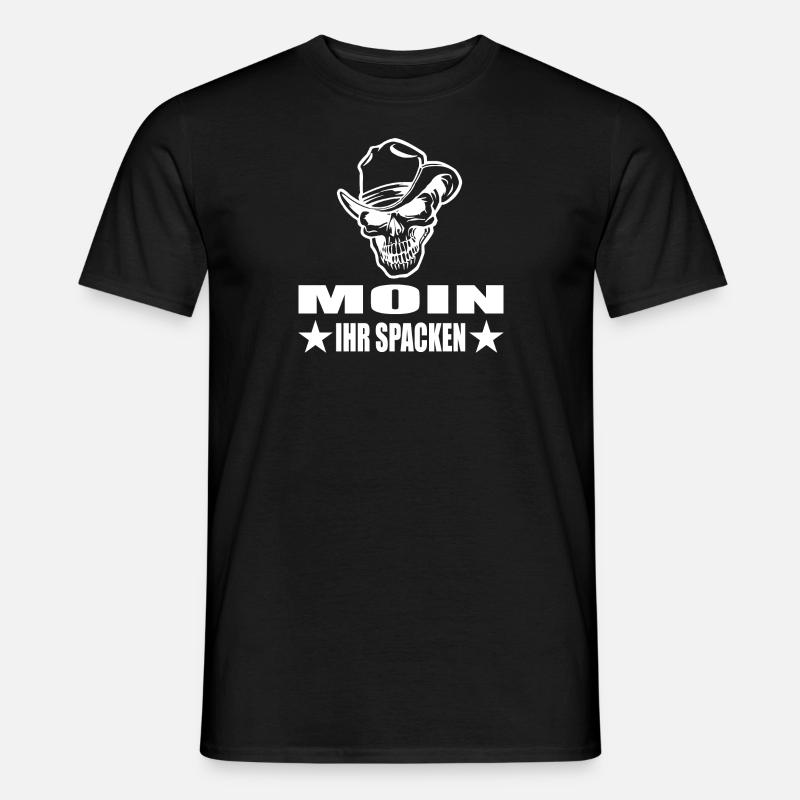 Moin - Männer T-Shirt - Schwarz