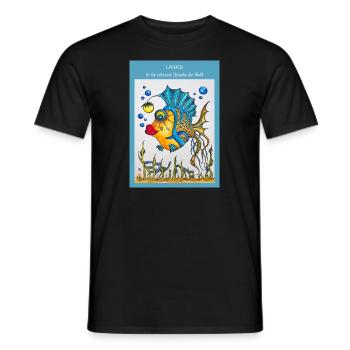 Eileen der leuchtende Fisch - Männer T-Shirt - Schwarz - Vorne - AI Model Male 178 light (178cm)