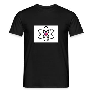 Physics particles from The big bang theory gift idea - Men's T-Shirt - black - Front - AI Model Male 178 light (178cm)